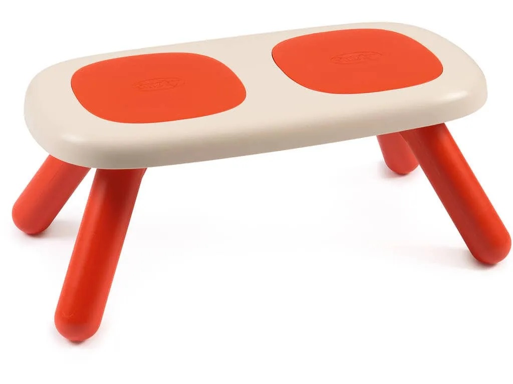 Banc double assise rouge — jeu d'extérieur pour enfants