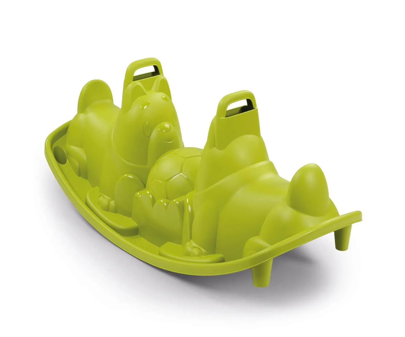 Bascule Chiens Verte — jeu d'extérieur pour enfants